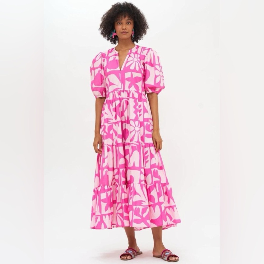 Oliphant Munthe Puff sleeve maxi dress